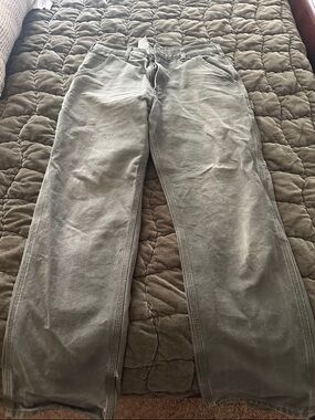 Carhartt Olive Cargo Pants - Straight Leg